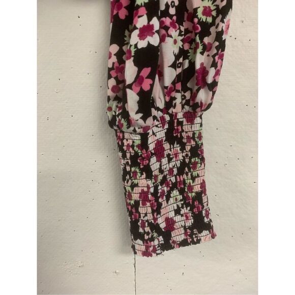 Floral Cropped Puff Sleeve Blouse - Picture 2 of 5